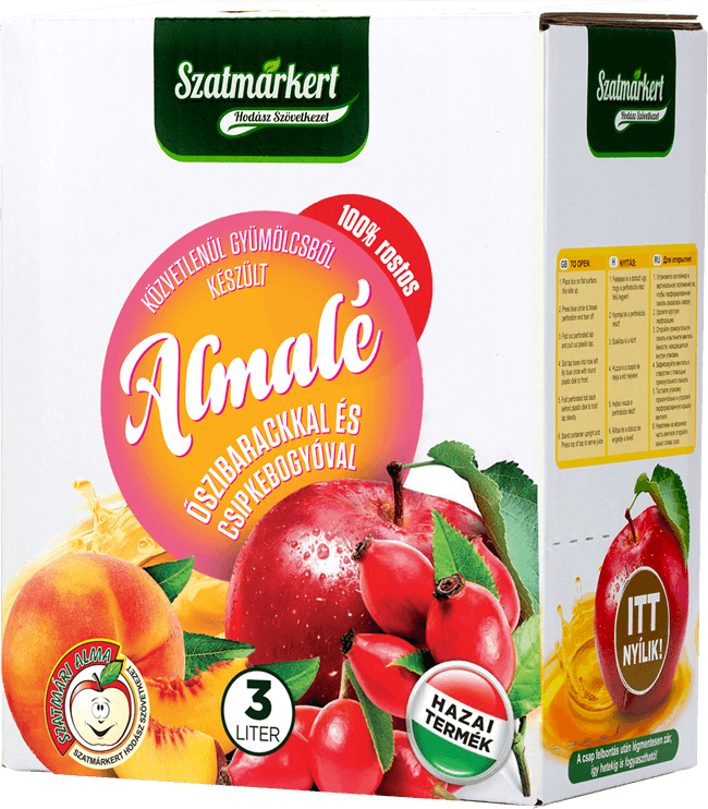 Almalé őszibarackkal és csipkebogyóval - 3L